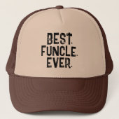 TRENDY BESTE OOM Ooit WITTE TYPOGRAFIE Trucker Pet (Voorkant)