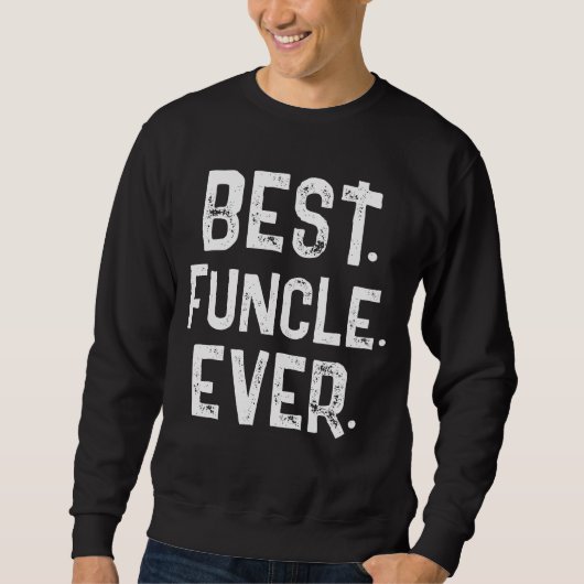 TRENDY BESTE OOM OOIT WITTE TYPOGRAFIE TRUI (Voorkant)