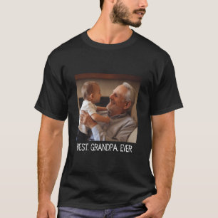 Trendy Beste Opa Ooit Custom Family Foto T-shirt