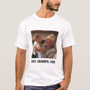 Trendy Beste Opa Ooit Custom Family Foto T-shirt