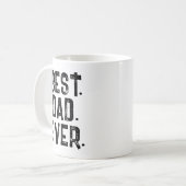 TRENDY BESTE VADER OOIT WITTE TYPOGRAFIE KOFFIEMOK (Voorkant links)
