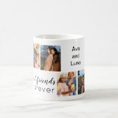 Trendy beste vrienden 8 fotocollage | Naam Koffiemok (Center)