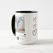 Trendy Beste Vrienden Fotolied Verjaardagskoffie Mok (Voorkant links)