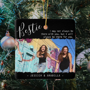 Trendy Beste Vriendin Quote Foto Persoonlijke BFF  Keramisch Ornament