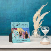 Trendy Bestie Quote Foto gepersonaliseerd BFF Fotoplaat (Insitu)