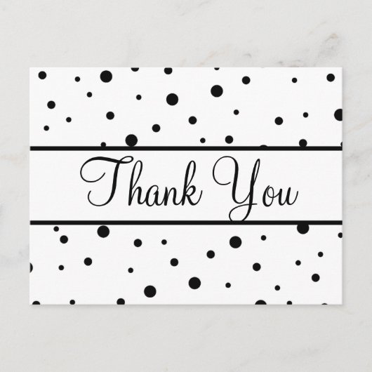 Trendy Betaalbare Goud Glitter Witte Dank Je Briefkaart (Voorkant)