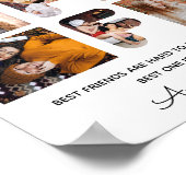 Trendy BFF Best Friend Chic Modern Photo Collage Poster (Hoek)