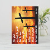 TRENDY BIBLE VERSE JOHN 3:16 CHRISTELIJK GIFT KAART (Staand voorkant)