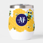 Trendy Big Blue Eyes Bijen en netelroos (Voorkant)