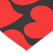 TRENDY BIG RED HEART ROMANTIC VALENTIJN KORTE TAFELLOPER (Hoek)