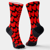 TRENDY BIG RED HEART ROMANTIC VALENTIJN SOKKEN (Gebogen)