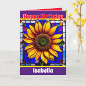 Trendy Big Unique Elegant Zonnebloem Collectie Kaart (Gele Bloem)