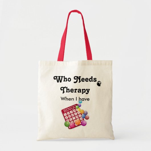 Trendy Bingo Player Funny Bingo Quote Tote Bag (Voorkant)