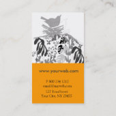 Trendy Bird Events Planner Animal Landscaping Visitekaartje (Achterkant)