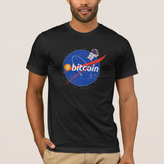 Trendy Bitcoin Ruimtevaarder Space Crypto T-shirt