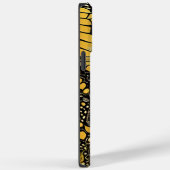 Trendy Black and Gold Butterfly Persoonlijke naam Case-Mate iPhone Case (Achterkant / Rechts)