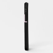 Trendy Black and White Giraffe Pink Daisy and Name Case-Mate iPhone Case (Achterkant/links)