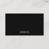 Trendy Black and White Skull Rozen Tattoo Artist Visitekaartje (Achterkant)