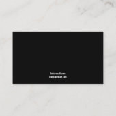 Trendy Black and White Skull Tattoo Studio Visitekaartje (Achterkant)