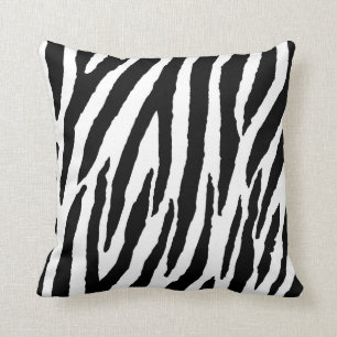 Trendy Black and White Zebra Pattern Kussen