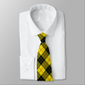 Trendy black and yellow tartan plaid stropdas (Gebonden)