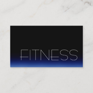 Trendy Black Blue Fitness Sport Visitekaartje