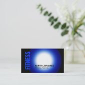 Trendy Black Blue White Light-Visitekaartje Visitekaartje (Staand voorkant)