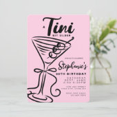 Trendy Black Bow Tini Bit Ouder 30ste Verjaardag Kaart (Staand voorkant)
