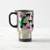 Trendy Black Cat en Cactus Pattern Reisbeker (Links)