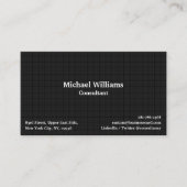 Trendy Black Checks Lines Pattern Modern Elegant Visitekaartje (Voorkant)