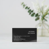 Trendy Black Consultant Visitekaartje (Staand voorkant)