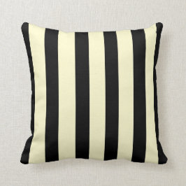 Trendy Black en Cream >SquareThrow Pillow Kussen