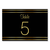 Trendy Black en Gold Modern Glamoureuze Sjabloon Kaart (Voorkant)