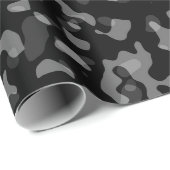 Trendy Black en Grey Camouflage Pattern Cadeaupapier (Rol Hoek)
