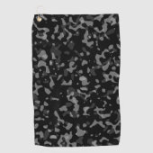 Trendy Black en Grey Camouflage Pattern Golfhanddoek (Voorkant)
