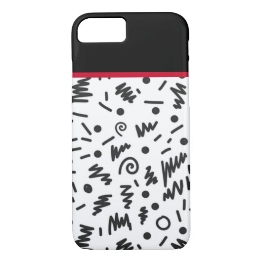 Trendy Black en White Case-Mate iPhone Case (Achterkant)