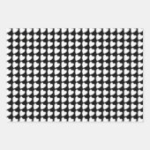 Trendy Black en White Heart Pattern Gradiënt Inpakpapier Vel (Voorkant 3)