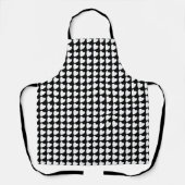 Trendy Black en White Heart Pattern Schort (Voorkant)
