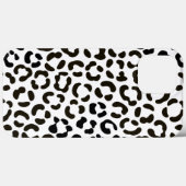 Trendy Black en White Leopard Print Pattern Case-Mate iPhone Case (Achterkant (horizontaal))