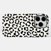 Trendy Black en White Leopard Print Pattern Case-Mate iPhone Case (Achterkant (horizontaal))