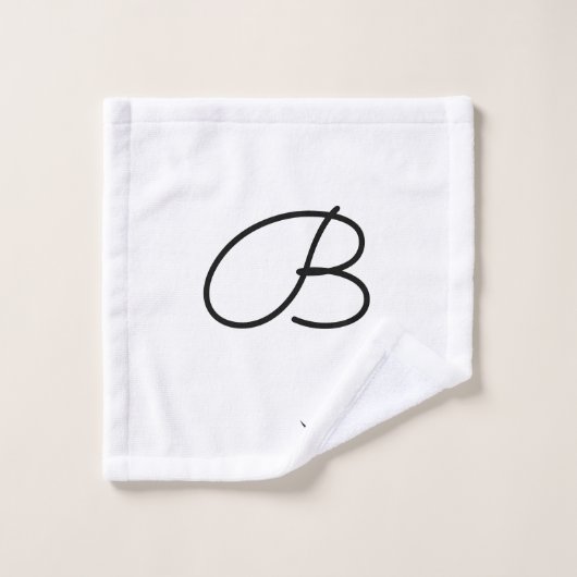 Trendy Black Eyelashes Silhouette Bad Handdoek (Wasdoekje)