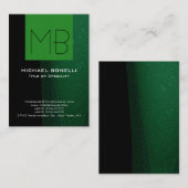 Trendy Black Forest Green visitekaartje (Voorkant / Achterkant)