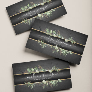 Trendy Black & Gold - Moderne opslag Visitekaartje