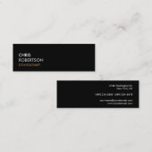 Trendy Black Gray Attractive Visitekaartje (Voorkant / Achterkant)