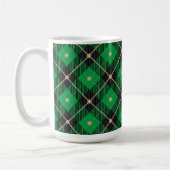 Trendy Black Green Pset Pattern Koffiemok (Links)