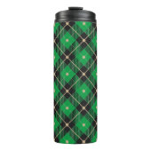 Trendy Black Green Pset Pattern Thermosbeker (Voorkant)