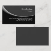 Trendy Black Grey Chic Pattern Visitekaartje (Voorkant / Achterkant)