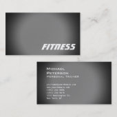 Trendy Black Grey Fitness Sport Visitekaartje (Voorkant / Achterkant)