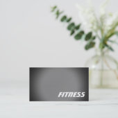 Trendy Black Grey Fitness Sport Visitekaartje (Staand voorkant)