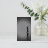 Trendy Black Grey Fitness Sport Visitekaartje (Staand voorkant)